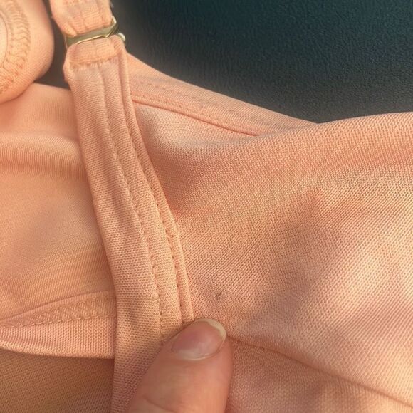 Missoni NEW Silk Jersey Open Back Tie Back Long Sleeve Top S Peach Ivory - Picture 7 of 14